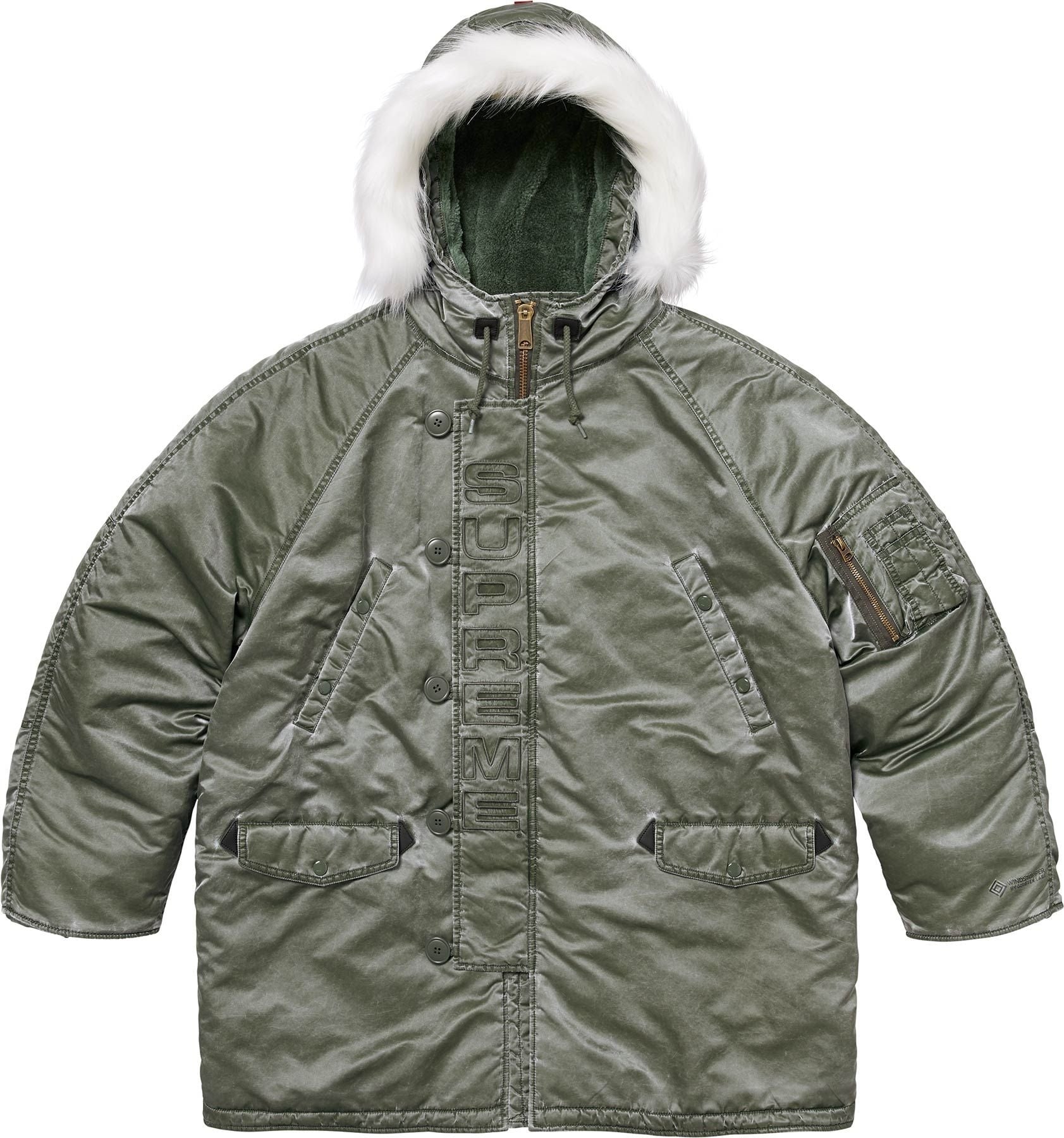 Washed Flight Satin N-3B Parka view 12